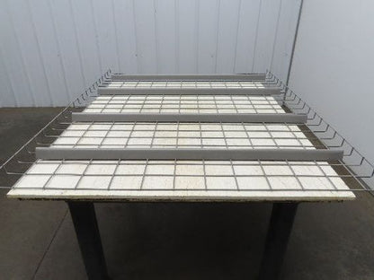 New Pallet Rack Wire Deck 48x58" Waterfall 4 Step Channel Racking 3000lb Mesh