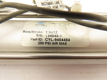 Bimba TRD CYL-9454484 Pneumatic Cylinder 12" Stroke 1-3/4" Bore