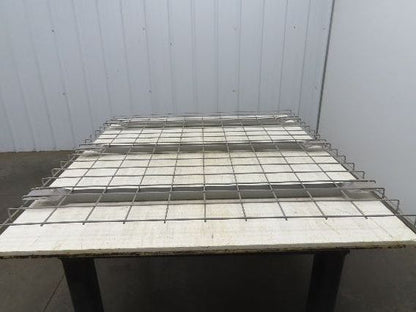 New Pallet Rack Wire Deck 42x46" Waterfall 3 Flared Channel Racking 2500lb Mesh