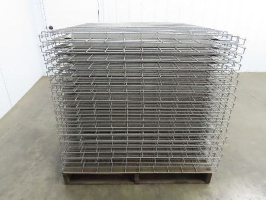 New Pallet Rack Wire Deck 42x46" Waterfall 3 Flared Channel Racking 2500lb Mesh