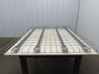 New Pallet Rack Wire Deck 60x46" Waterfall 4 Flared Channel Racking 2500lb Mesh