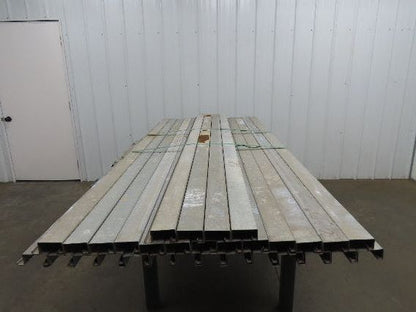 Pallet Racking Pallet Support Cross Bars 3"x 96" Galvanized Steel Lot of 31