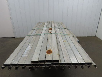 Pallet Racking Pallet Support Cross Bars 3"x 96" Galvanized Steel Lot of 31