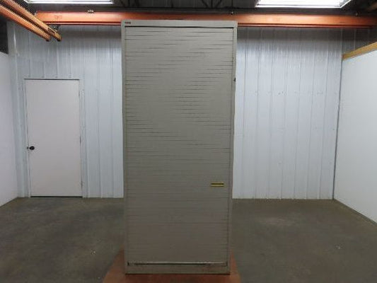 Wright Line Roll Up Door Storage Cabinet 6 Shelf Unit 36x18x83" Adjustable