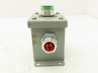 Electromate E1PBGM Green Illuminated Pushbutton Enclosure