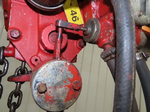 Chicago Pneumatic 1/2 Ton 1000Lb Power Vane Air Chain Hoist 15' Lift w/Pendant