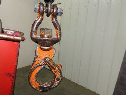 Chicago Pneumatic 1/2 Ton 1000Lb Power Vane Air Chain Hoist 15' Lift w/Pendant