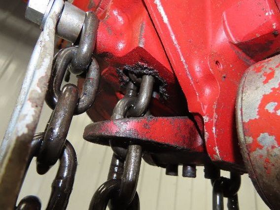 Chicago Pneumatic 1/2 Ton 1000Lb Power Vane Air Chain Hoist 15' Lift w/Pendant