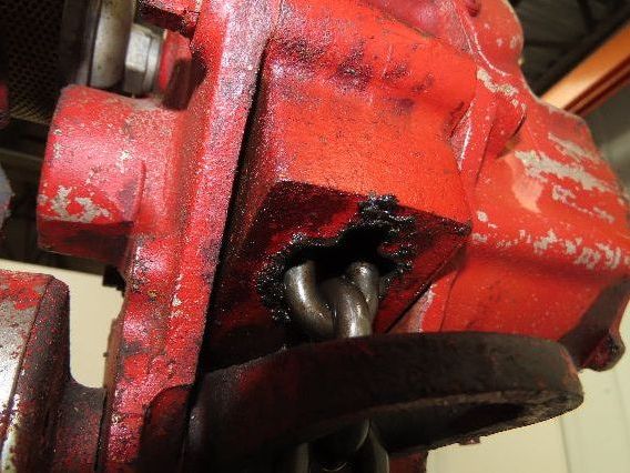 Chicago Pneumatic 1/2 Ton 1000Lb Power Vane Air Chain Hoist 15' Lift w/Pendant