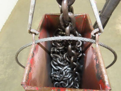 Chicago Pneumatic 1/2 Ton 1000Lb Power Vane Air Chain Hoist 15' Lift w/Pendant