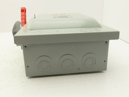 Siemens HF262 Heavy Duty Safety Disconnect Switch 60A 600VAC 1PH 2 Pole Fusible