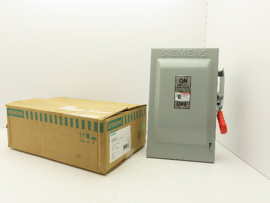Siemens HF262 Heavy Duty Safety Disconnect Switch 60A 600VAC 1PH 2 Pole Fusible