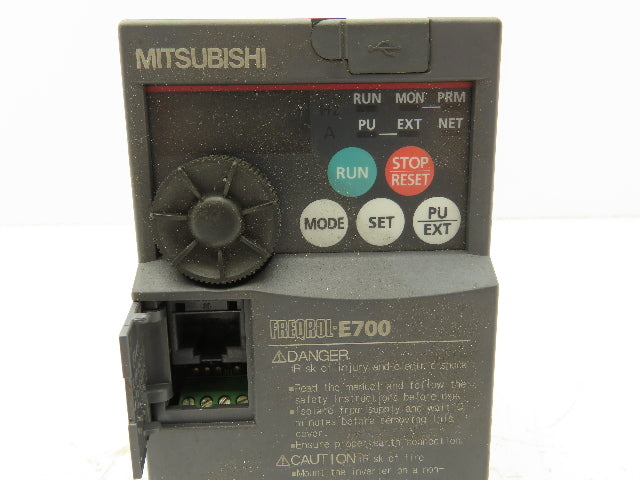 Mitsubishi Electric FR-E720-0.75K VFD Inverter Drive 3PH 1HP 240V