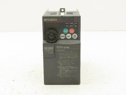 Mitsubishi Electric FR-E720-0.75K VFD Inverter Drive 3PH 1HP 240V