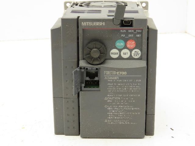 Mitsubishi Electric FR-E720-1.5K VFD Inverter Drive 3PH 240V 2HP
