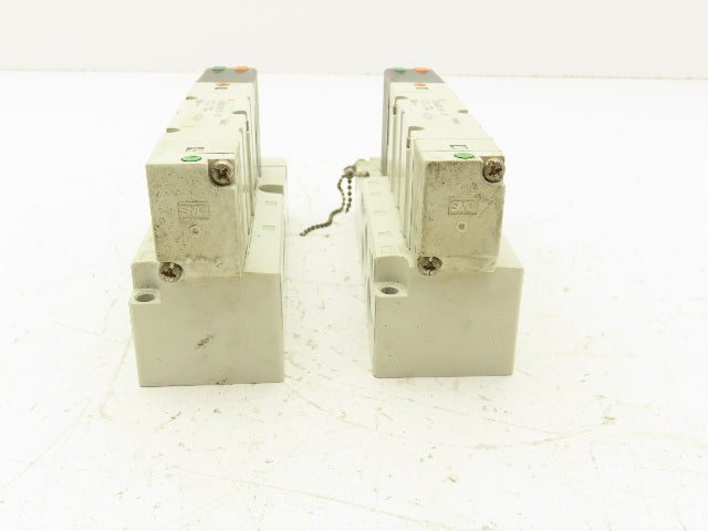 SMC VQ4201R-5 Solenoid Valve Manifold 4/5 Port 3/8" NPT Lot of 2