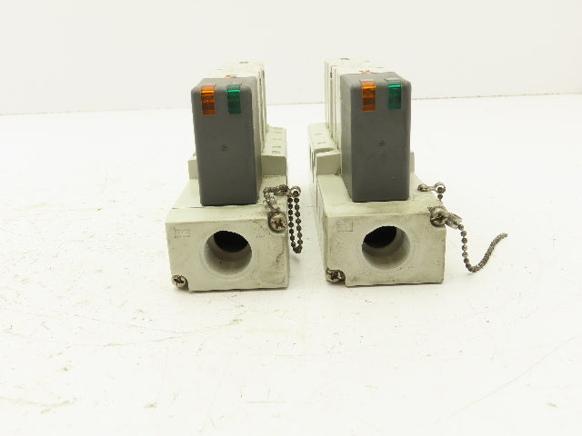 SMC VQ4201R-5 Solenoid Valve Manifold 4/5 Port 3/8" NPT Lot of 2