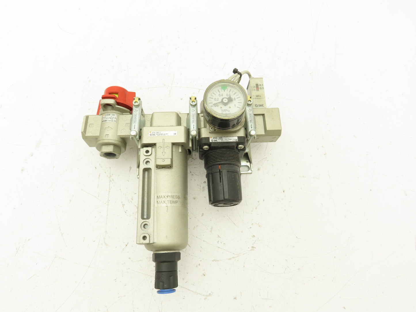 SMC AF30-03D-2 Pneumatic Regulator Filter Pressure Relief Valve Assembly