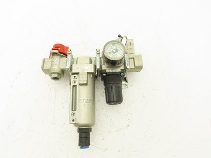 SMC AF30-03D-2 Pneumatic Regulator Filter Pressure Relief Valve Assembly