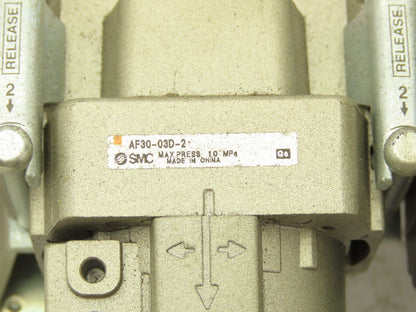 SMC AF30-03D-2 Pneumatic Regulator Filter Pressure Relief Valve Assembly