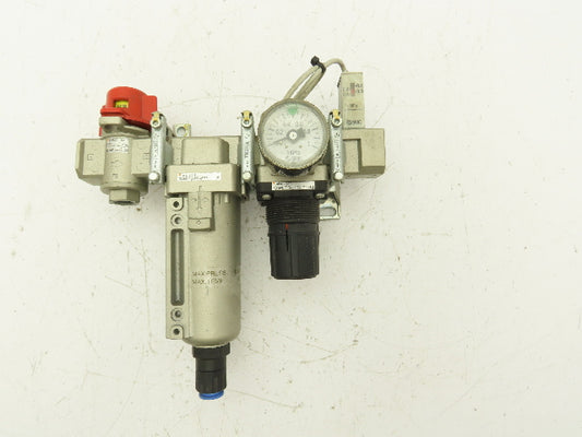 SMC AF30-03D-2 Pneumatic Regulator Filter Pressure Relief Valve Assembly