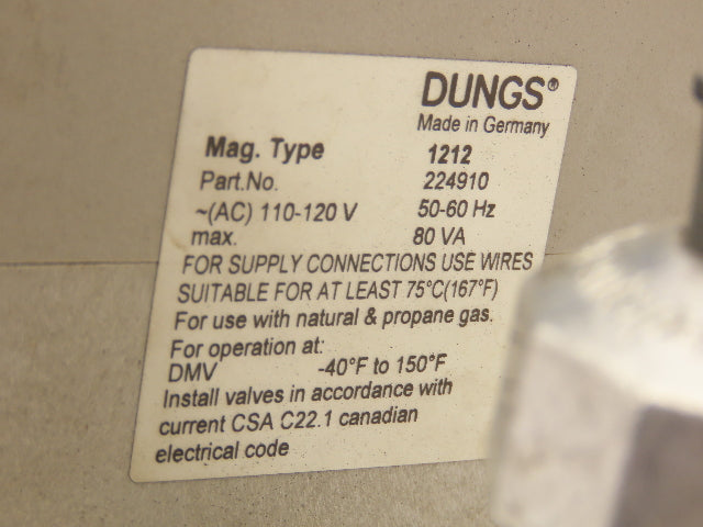 Dungs DMV-D 703/622 Dual Modular Safety Shutoff Valve 120V 1.5" NPT