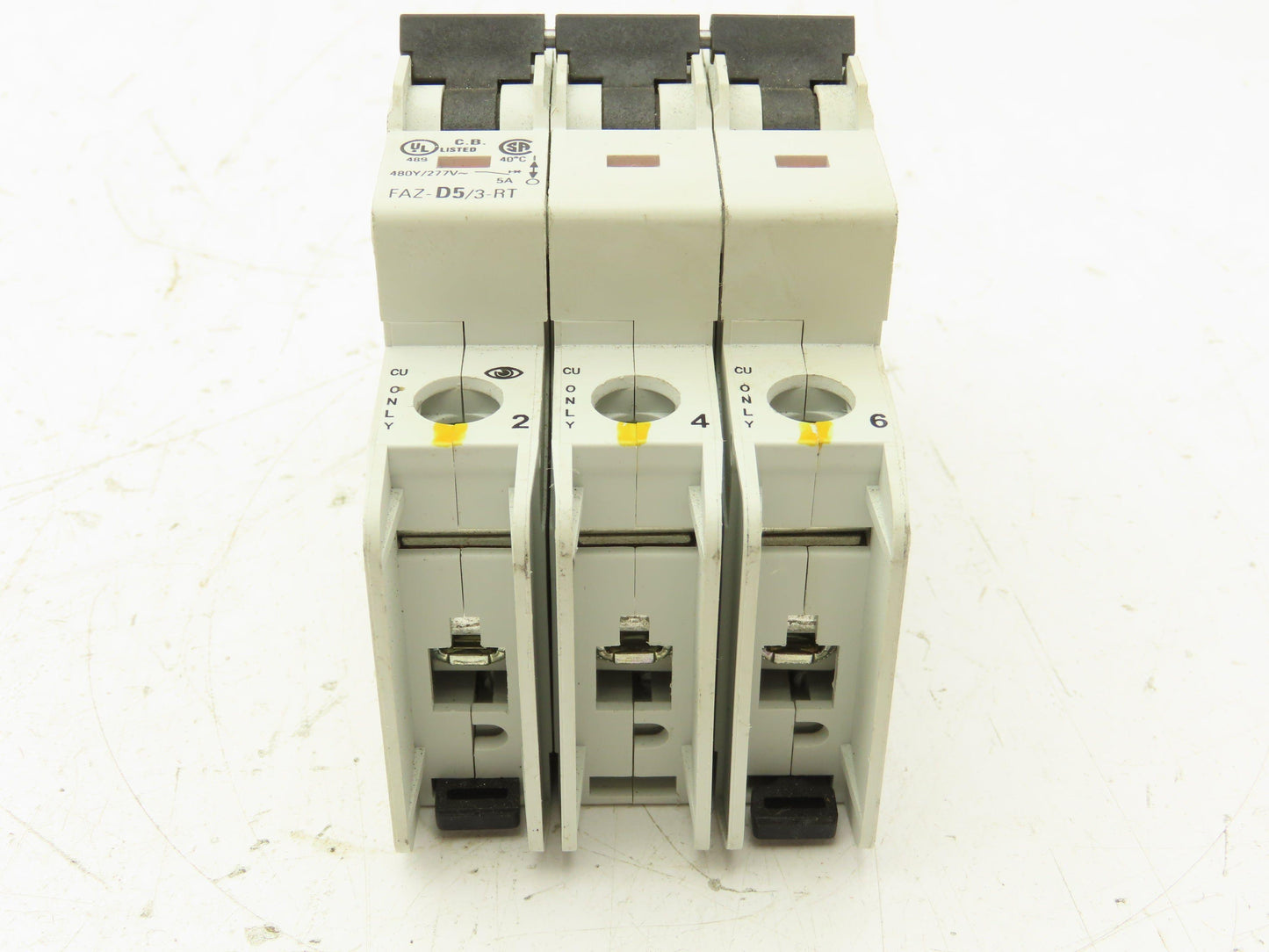 Eaton FAZ-D5/3-RT Circuit Breaker 3 Pole 415V 5A
