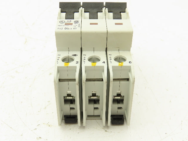 Eaton FAZ-D5/3-RT Circuit Breaker 3 Pole 415V 5A