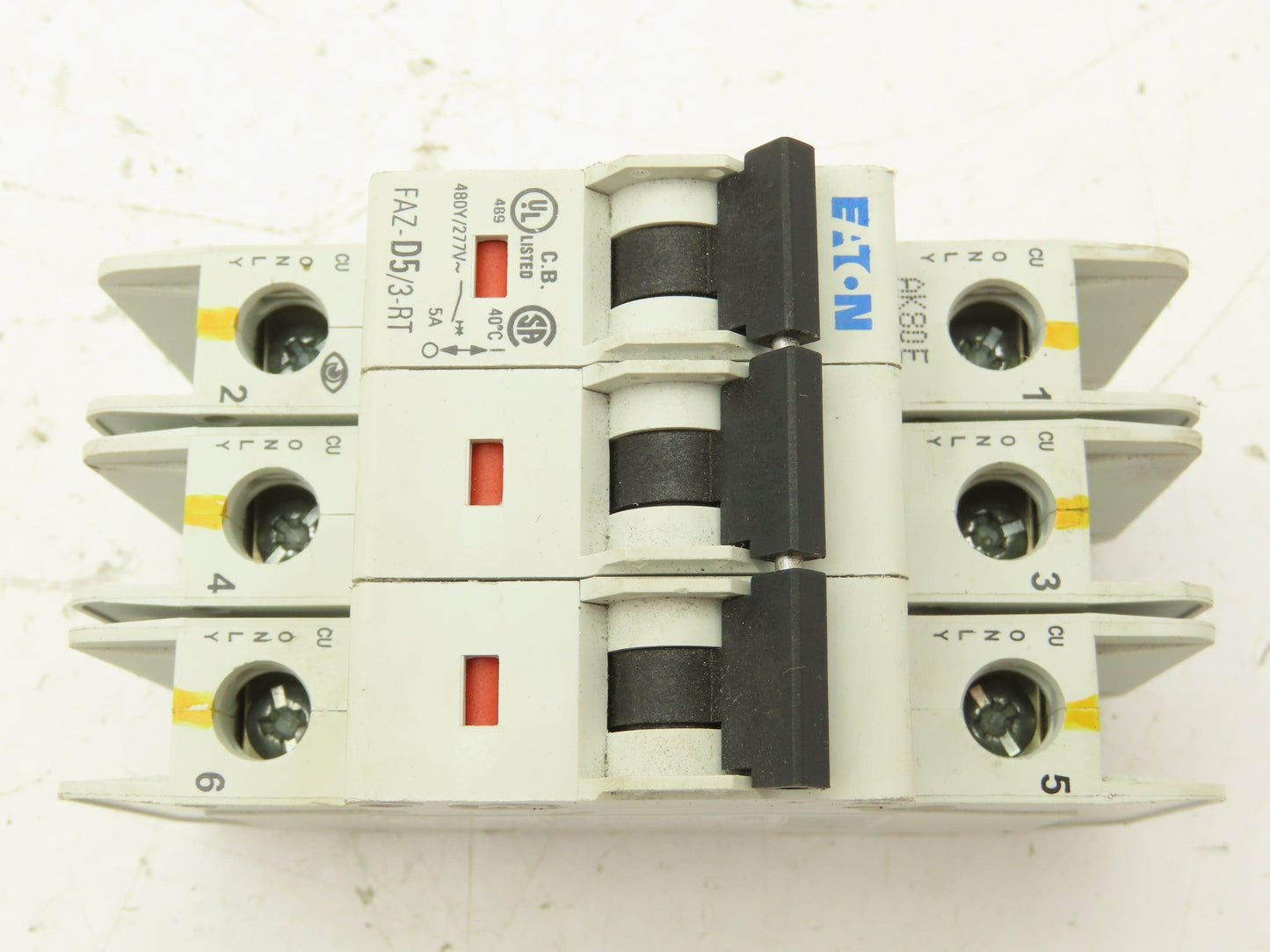 Eaton FAZ-D5/3-RT Circuit Breaker 3 Pole 415V 5A