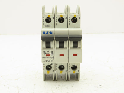 Eaton FAZ-D5/3-RT Circuit Breaker 3 Pole 415V 5A
