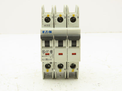 Eaton FAZ-D5/3-RT Circuit Breaker 3 Pole 415V 5A