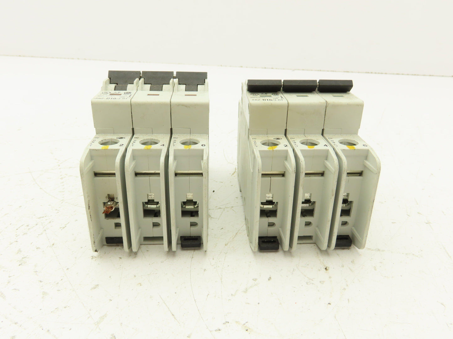 Eaton FAZ-D10/3-RT Circuit Breaker 3 Pole 415V 10A Lot of 2