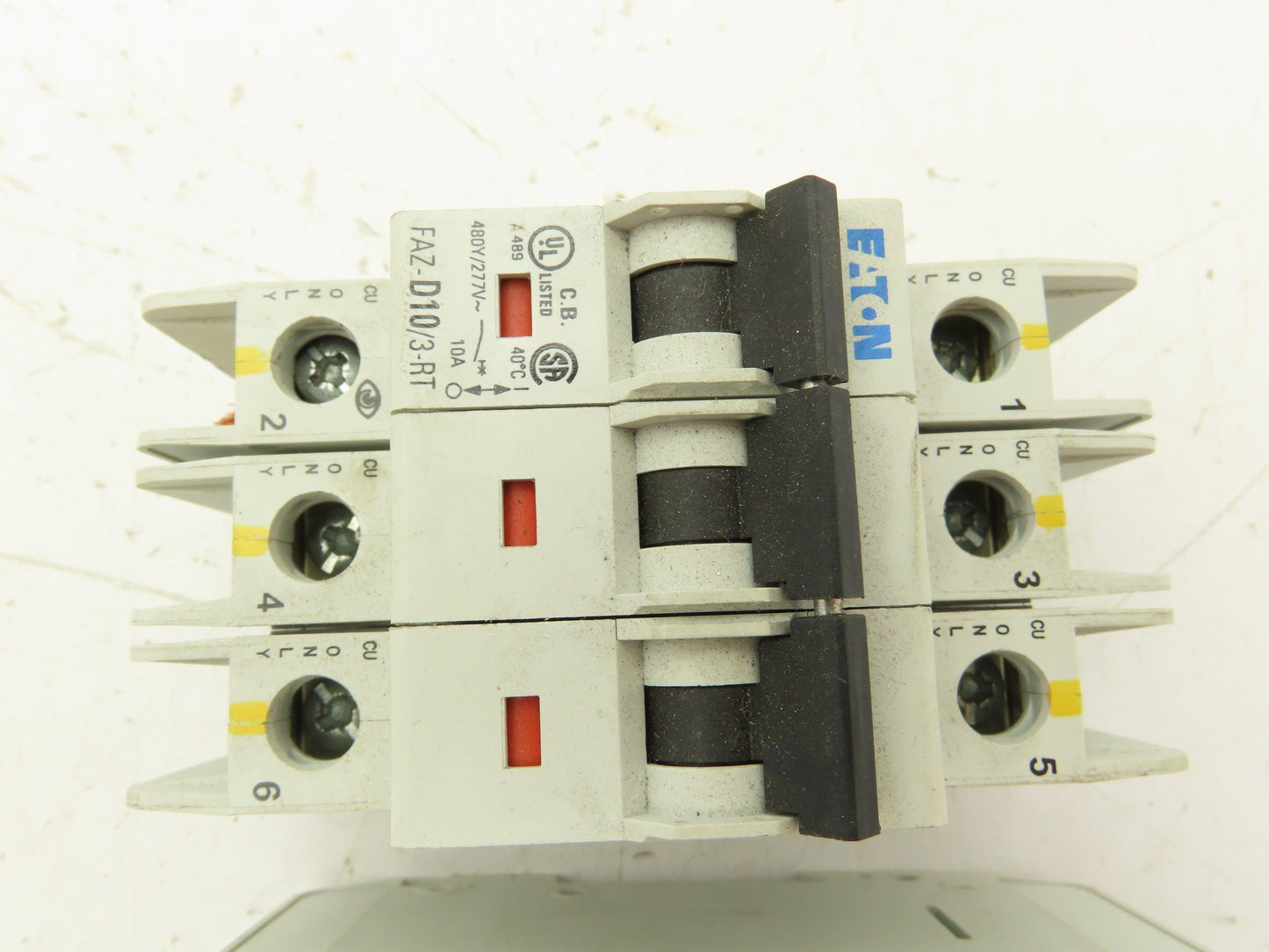 Eaton FAZ-D10/3-RT Circuit Breaker 3 Pole 415V 10A Lot of 2