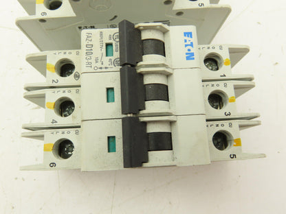 Eaton FAZ-D10/3-RT Circuit Breaker 3 Pole 415V 10A Lot of 2
