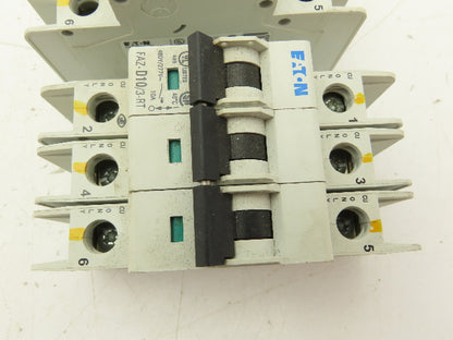 Eaton FAZ-D10/3-RT Circuit Breaker 3 Pole 415V 10A Lot of 2