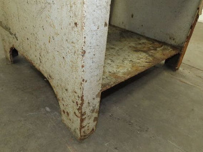 Vintage Podium Work Desk Cast Iron 2 Tier Stand 24x18" Top 25x9.5"