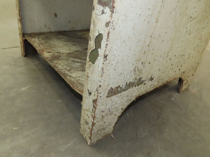 Vintage Podium Work Desk Cast Iron 2 Tier Stand 24x18" Top 25x9.5"