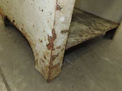 Vintage Podium Work Desk Cast Iron 2 Tier Stand 24x18" Top 25x9.5"