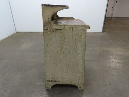 Vintage Podium Work Desk Cast Iron 2 Tier Stand 24x18" Top 25x9.5"