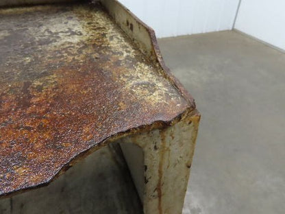 Vintage Podium Work Desk Cast Iron 2 Tier Stand 24x18" Top 25x9.5"