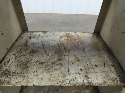 Vintage Podium Work Desk Cast Iron 2 Tier Stand 24x18" Top 25x9.5"