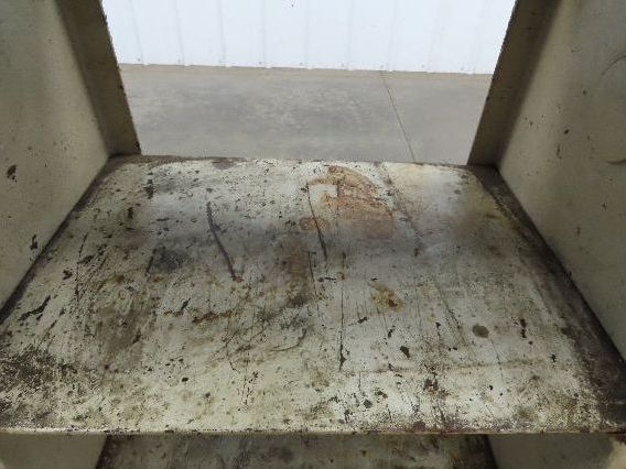 Vintage Podium Work Desk Cast Iron 2 Tier Stand 24x18" Top 25x9.5"