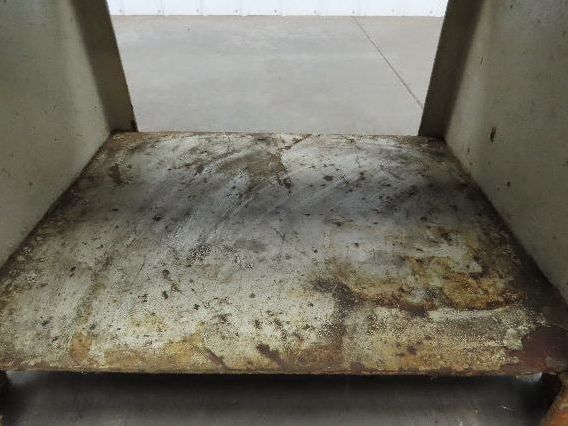 Vintage Podium Work Desk Cast Iron 2 Tier Stand 24x18" Top 25x9.5"