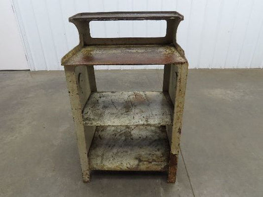 Vintage Podium Work Desk Cast Iron 2 Tier Stand 24x18" Top 25x9.5"