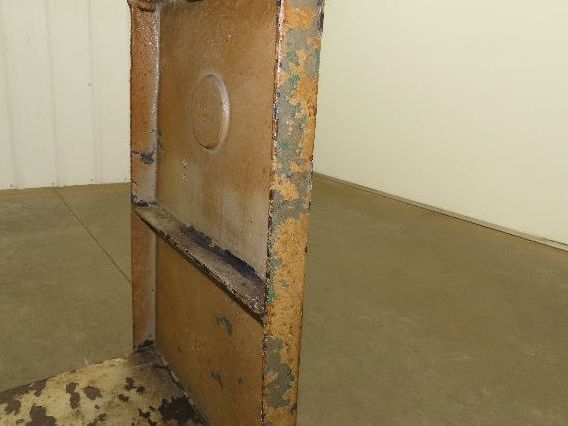 Vintage Podium Work Desk Cast Iron 2 Tier Stand 24x18" Top 25x9.5"