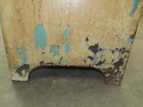 Vintage Podium Work Desk Cast Iron 2 Tier Stand 24x18" Top 25x9.5"