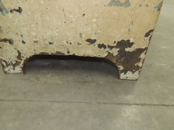 Vintage Podium Work Desk Cast Iron 2 Tier Stand 24x18" Top 25x9.5"