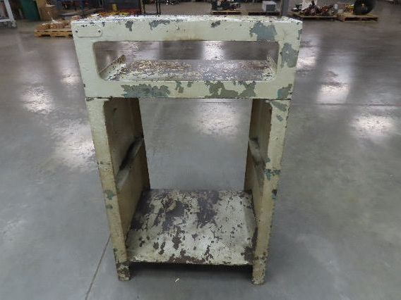 Vintage Podium Work Desk Cast Iron 2 Tier Stand 24x18" Top 25x9.5"