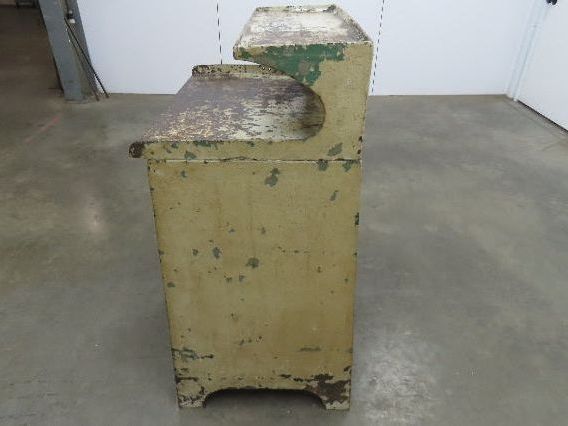 Vintage Podium Work Desk Cast Iron 2 Tier Stand 24x18" Top 25x9.5"