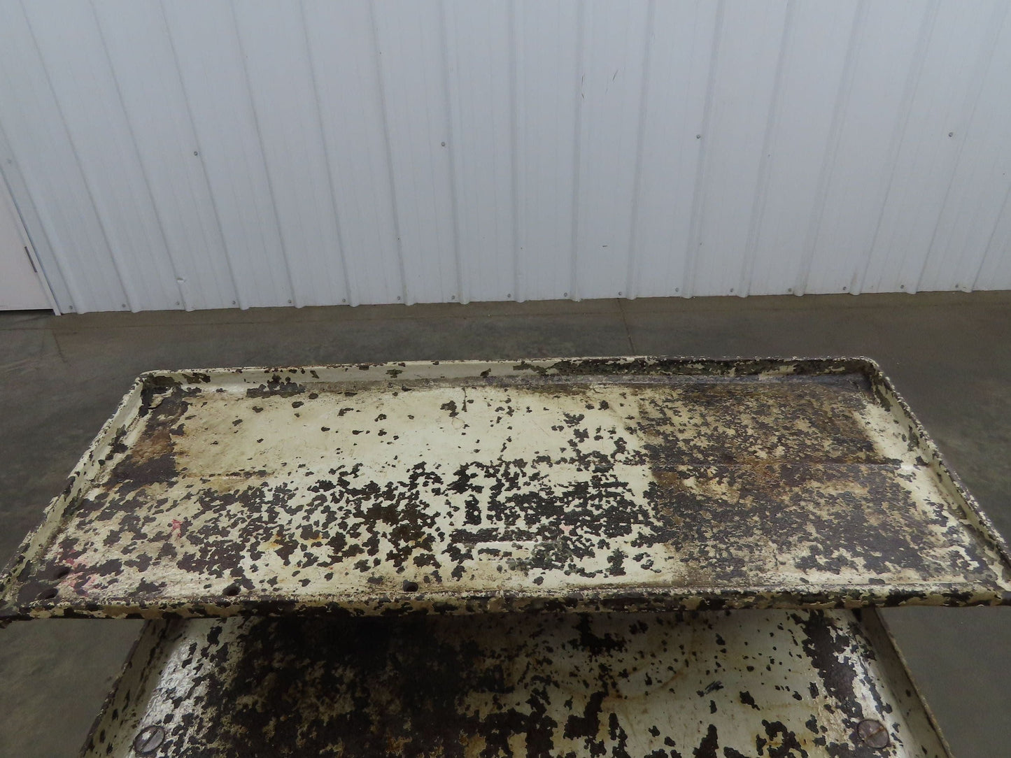 Vintage Podium Work Desk Cast Iron 2 Tier Stand 24x18" Top 25x9.5"